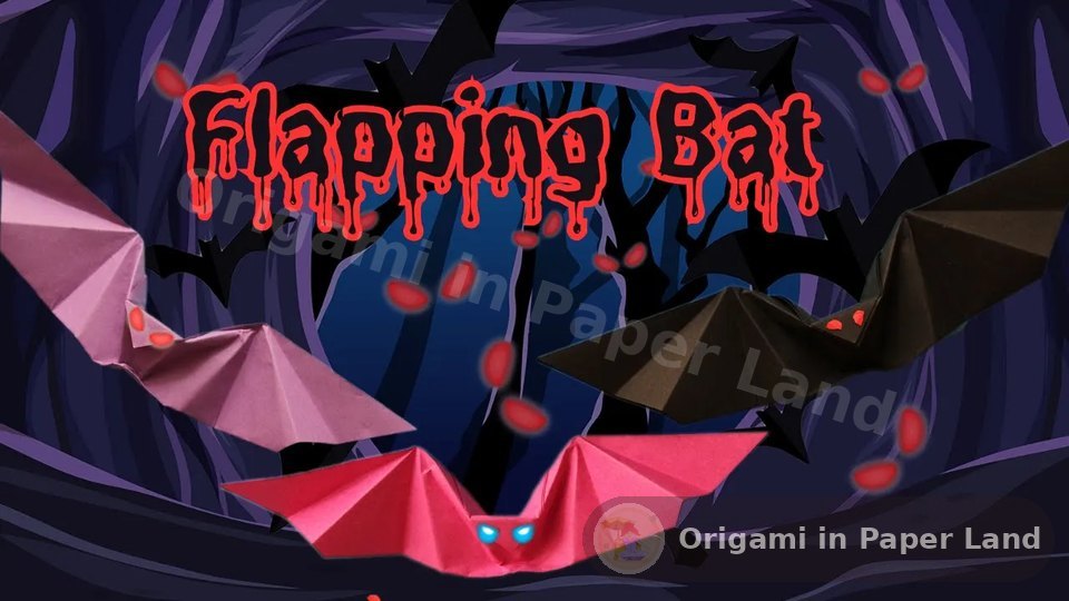 Flapping origami bat tutorial